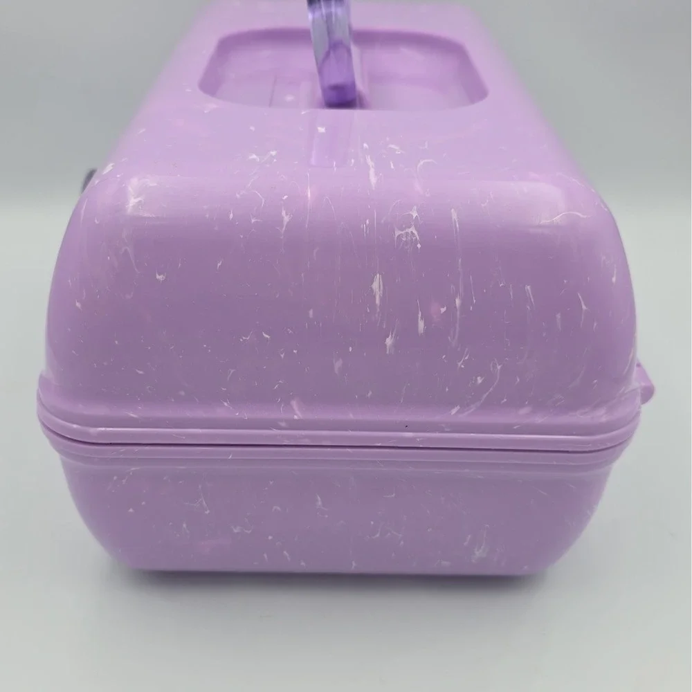 Ulta Beauty Caboodle Make Up Purple Marbled Large Storage Case w/ Mirror